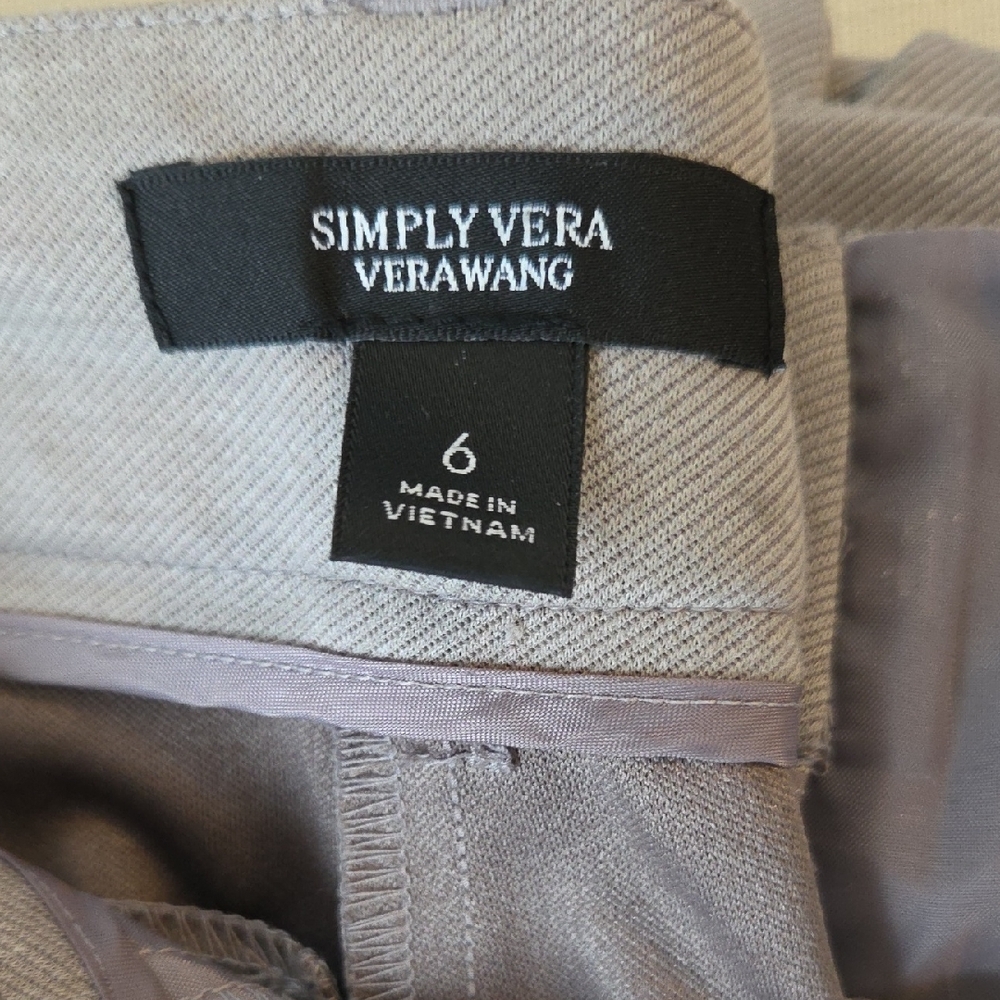 Simply Vera Vera Wang Taupe Trousers